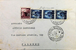 Italy - Repubblica - Democratica Espresso Da Castelbuono - S7122 - 1946-60: Marcofilie