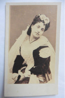 Photo CDV Danseuse Mlle Wolter II Ballet De L'Opéra Paris Par Disdéri Danse Fond Levert - Anciennes (Av. 1900)