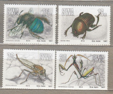 SOUTH WEST AFRICA SWA 1987 Insects MNH(**) Mi 605-608 #Fauna 120 - Otros & Sin Clasificación