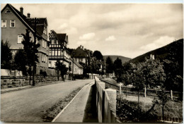 Steinbach-Hallenberg/Thür. - Aaberstrasse Mit Hallenburg - Steinbach-Hallenberg