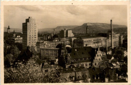 Jena - Zeifswerke, Hochhausneubau , Blick A.den Jenzig - Jena