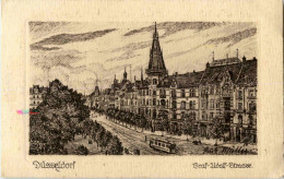 Düsseldorf - Graf Adolfstrasse - Künstlerkarte Rudi Müllers - Düsseldorf