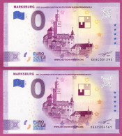 0-Euro XEAC 2020-2 MARKSBURG - DER DEUTSCHEN BURGENVEREINIGUNG  SET NORMAL+ANNIVERSARY - Private Proofs / Unofficial