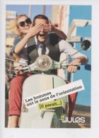 Jules Printemps-été 2015 (couple Scooter) Prêt à Porter (humour Les Hommes Ont Sens De L'orientation) Cp Vierge - Werbepostkarten