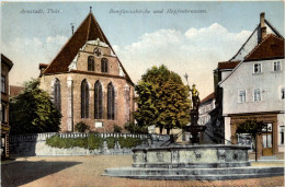 Arnstadt/Thür. - Bonifatiuskirche Und Hopfenbrunnen - Arnstadt