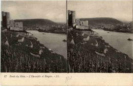 Le Ehrenfels Et Bingen - Stereo - Cartoline Stereoscopiche