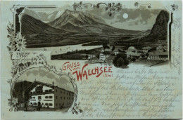 Gruss Vom Walchensee - Litho - Other & Unclassified