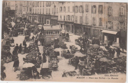 SAÔNE Et LOIRE - MACON - Place Aux Herbes - Le Marché - Macon