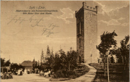 Suhl/Thür. - Bismarckturm Mit Restaurationsgebäude - Suhl