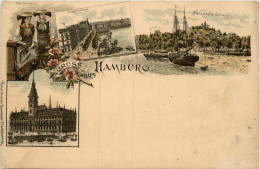 Gruss Aus Hamburg - Litho - Autres & Non Classés