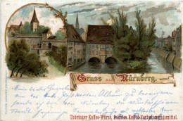 Gruss Aus Nürnberg - Litho - Nürnberg