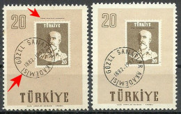 Turkey; 1957 75th Year Of The Art Academy 20 K. ERROR "Shifted Black Color" - Nuovi