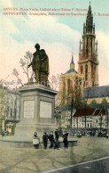 73336408 Anvers Antwerpen Groenplein Kathedraal En Standbeeld P. Rubens Anvers A - Antwerpen