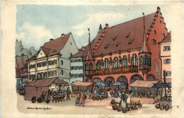 Freiburg - Künstlerkarte H. V. Geyer - Freiburg I. Br.