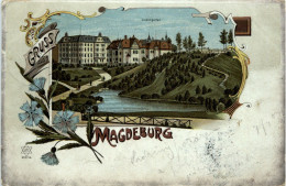 Gruss Aus Magdeburg - Litho - Maagdenburg