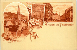 Gruss Aus Freiburg - Litho - Freiburg I. Br.