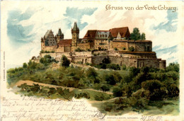 Gruss Von Der Veste Coburg - Litho - Coburg