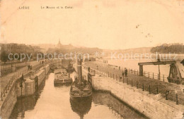 73336386 Liege Luettich La Meuse Et Le Canal Liege Luettich - Autres & Non Classés