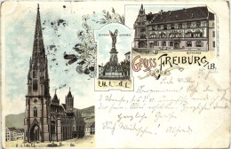 Gruss Aus Freiburg - Litho - Freiburg I. Br.