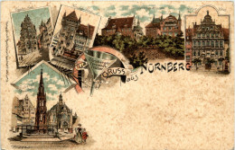 Gruss Aus Nürnberg - Litho - Nürnberg