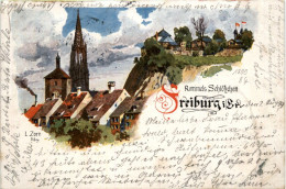 Rommels Schlöschen Freiburg - Litho L. Zorn - Freiburg I. Br.