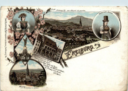 Gruss Aus Freiburg - Litho - Freiburg I. Br.