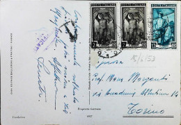 Italy - Repubblica - Italia Al Lavoro Lettera / Cartolina  - S7374 - 1946-60: Storia Postale