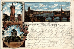 Gruss Aus Frankfurt - Litho - Frankfurt A. Main