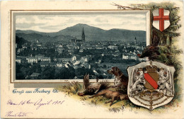 Gruss Aus Freiburg - Litho - Freiburg I. Br.