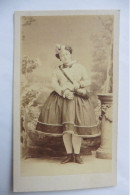 Photo CDV Danseuse Mlle Mercier Dans La Diavolina Ballet Opéra Paris Disdéri Fond Levert - Anciennes (Av. 1900)