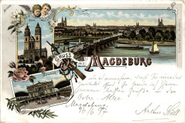 Gruss Aus Magdeburg - Litho - Magdeburg