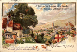 Gruss Aus Freiburg - Litho - Freiburg I. Br.