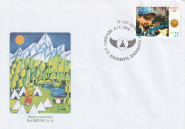 SCOUT SLOVENIA 2000 - FDC 75. SCOUT ASSOCIATION. SPECIAL CANCEL LJUBLJANA - Slovenia