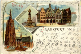 Gruss Aus Frankfurt - Litho - Frankfurt A. Main