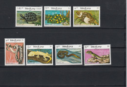 LAOS 1984 Snakes & Lizards MNH. - Serpientes