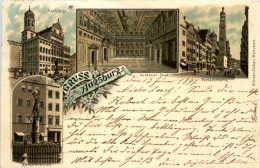 Gruss Aus Augsburg - Litho - Augsburg