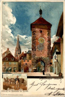 Schwabentor Freiburg - Litho - Freiburg I. Br.