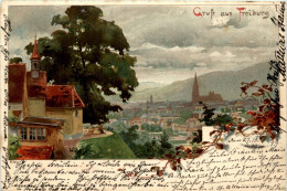 Gruss Aus Freiburg - Litho - Freiburg I. Br.