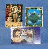 (Us8) NUOVA ZELANDA  °- 1995 -   Yvert. 1406-1407-1409. Used. - Usados