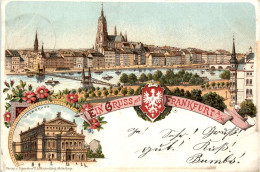 Gruss Aus Frankfurt - Litho - Frankfurt A. Main