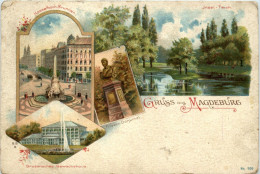 Gruss Vom Magdeburg - Litho - Maagdenburg