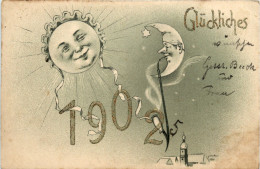 Neujahr - Jahreszahl 1902 - New Year