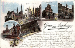 Gruss Aus Augsburg - Litho - Augsburg