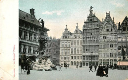 73336249 Anvers Antwerpen Grande Place Fontaine Brabo Monument Et Maisons Des Co - Antwerpen