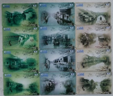 China phonecard,south Of The Lower Reaches Of The Yangtze River,12 Pcs - Chine