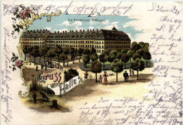 Gruss Aus Halle - Litho - Halle (Saale)