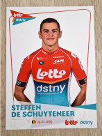 Card Steffen De Schuyteneer - Team Lotto-Dstny Development - 2024 - Cycling - Cyclisme - Ciclismo - Wielrennen - Wielrennen