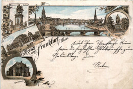 Gruss Aus Frankfurt - Litho - Frankfurt A. Main