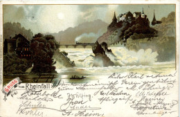 Gruss Vom Rheinfall - Litho - Neuhausen Am Rheinfall