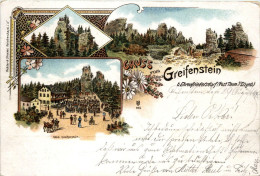 Ehrenfriedersdorf - Gruss Vom Greifenstein - Litho - Ehrenfriedersdorf